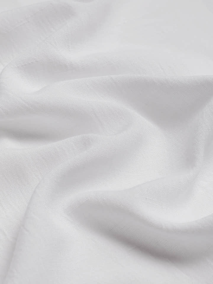 CAHOOT White Solid Oversized Fit Shirt With Utility Pockets - view 7