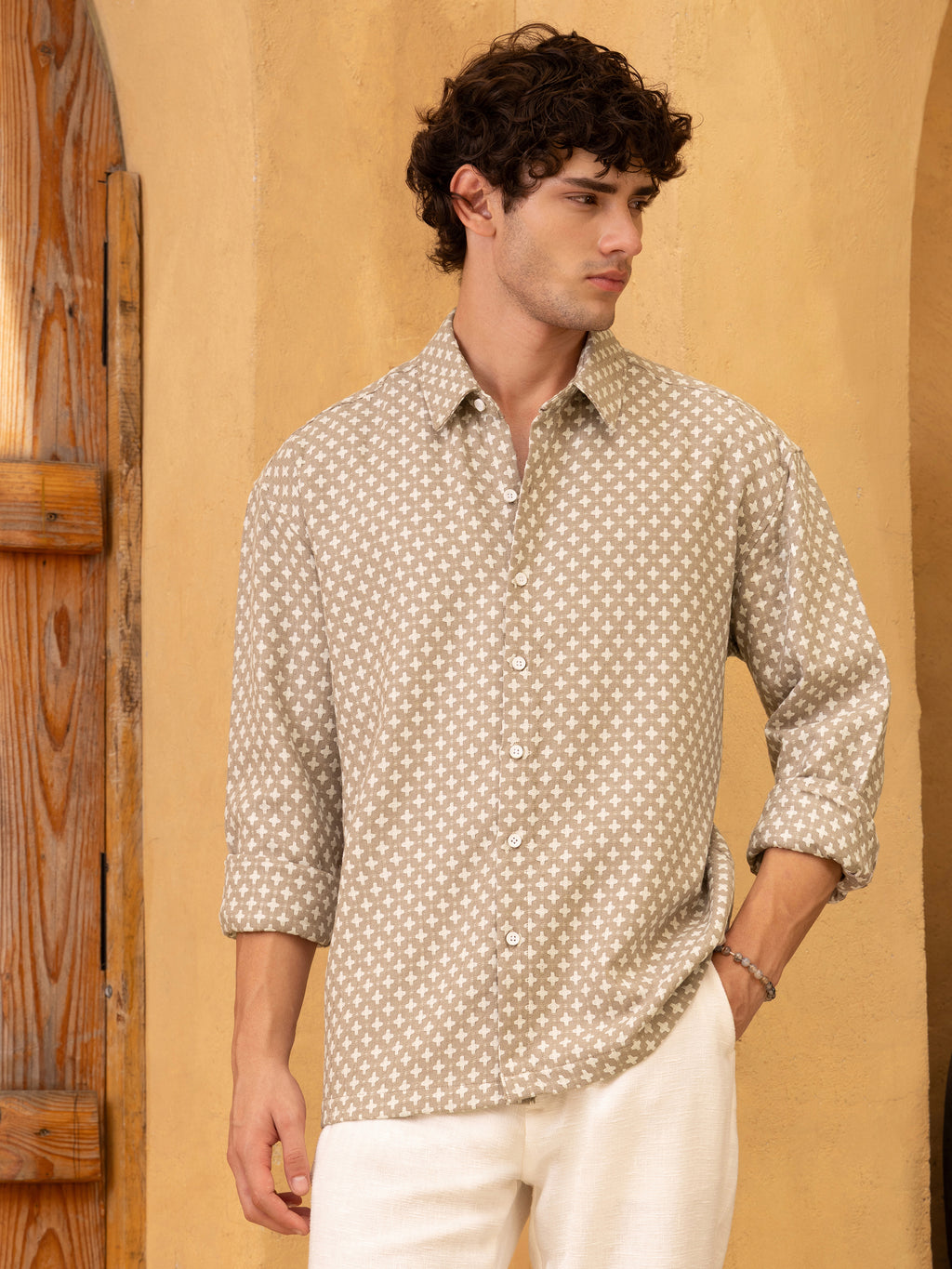 Jacquard Regular Fit Shirt