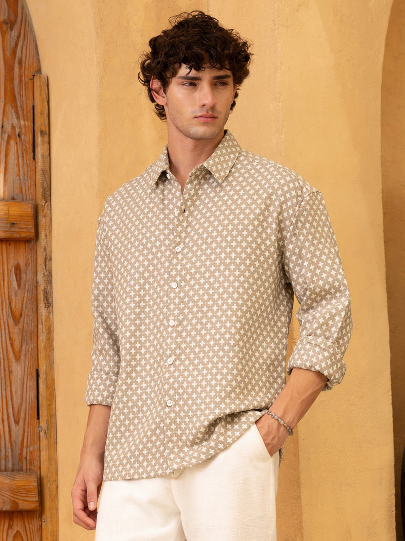 Jacquard Regular Fit Shirt