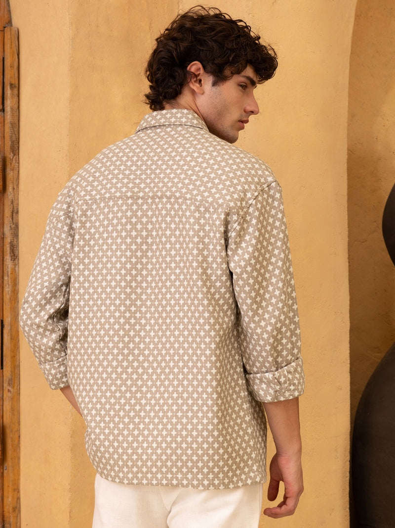 Jacquard Regular Fit Shirt