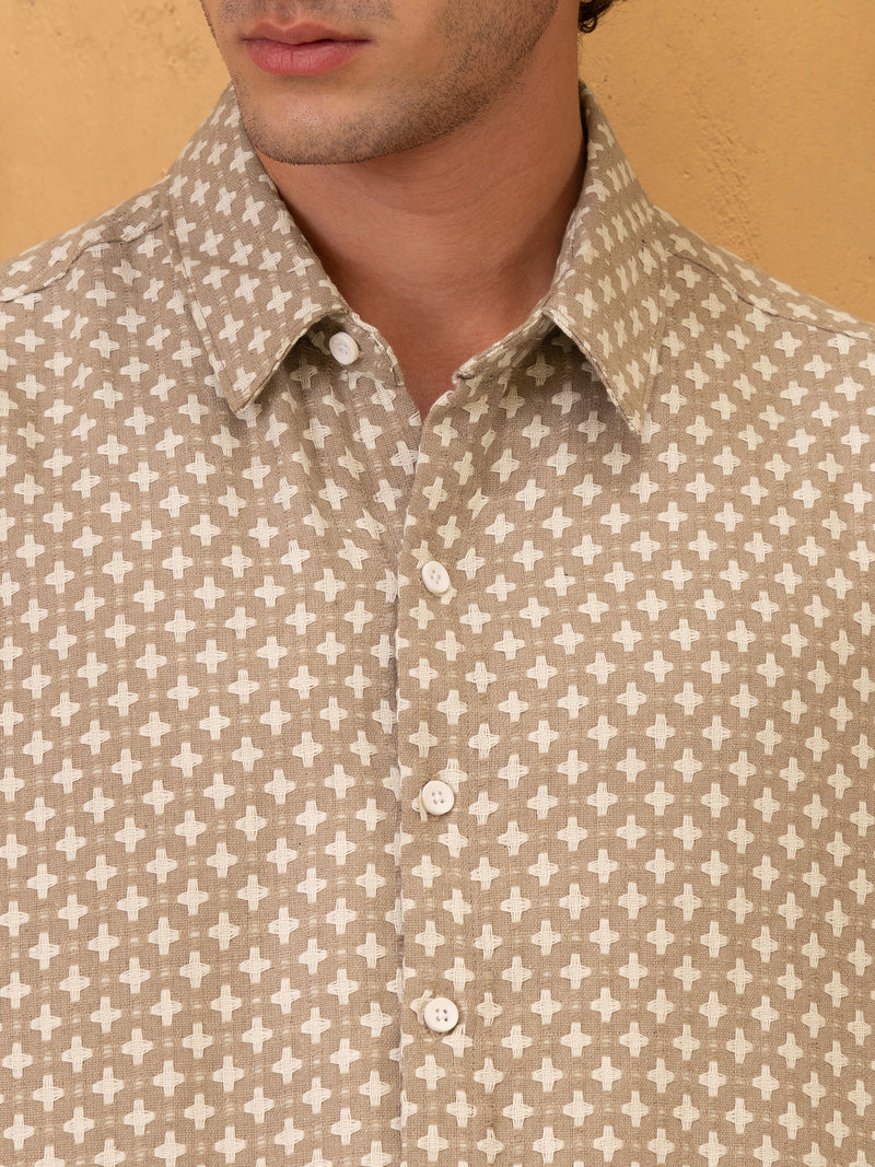 Jacquard Regular Fit Shirt