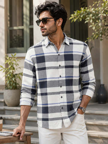 Checkered Oversized Fit Shirt