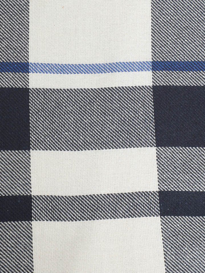 CAHOOT Men's Navy & White Checkered Oversized Fit Shirt - view 9
