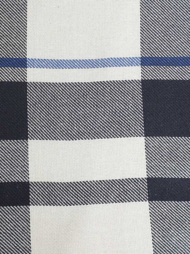 CAHOOT Men's Navy & White Checkered Oversized Fit Shirt - view 9