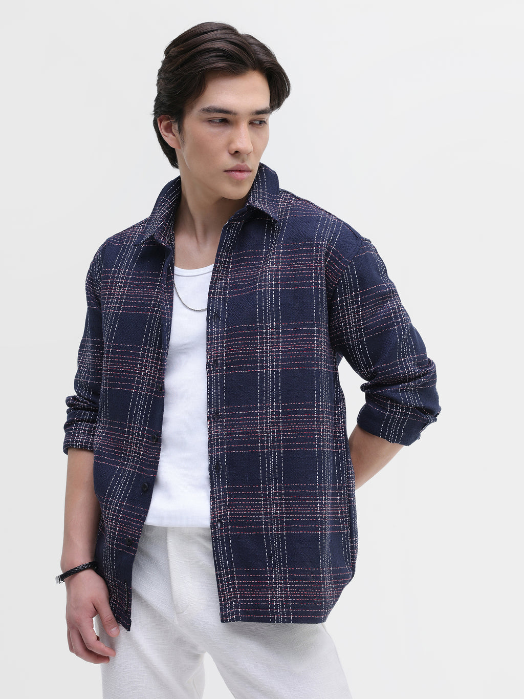 Yarn Dyed checks Regular Fit Shirt