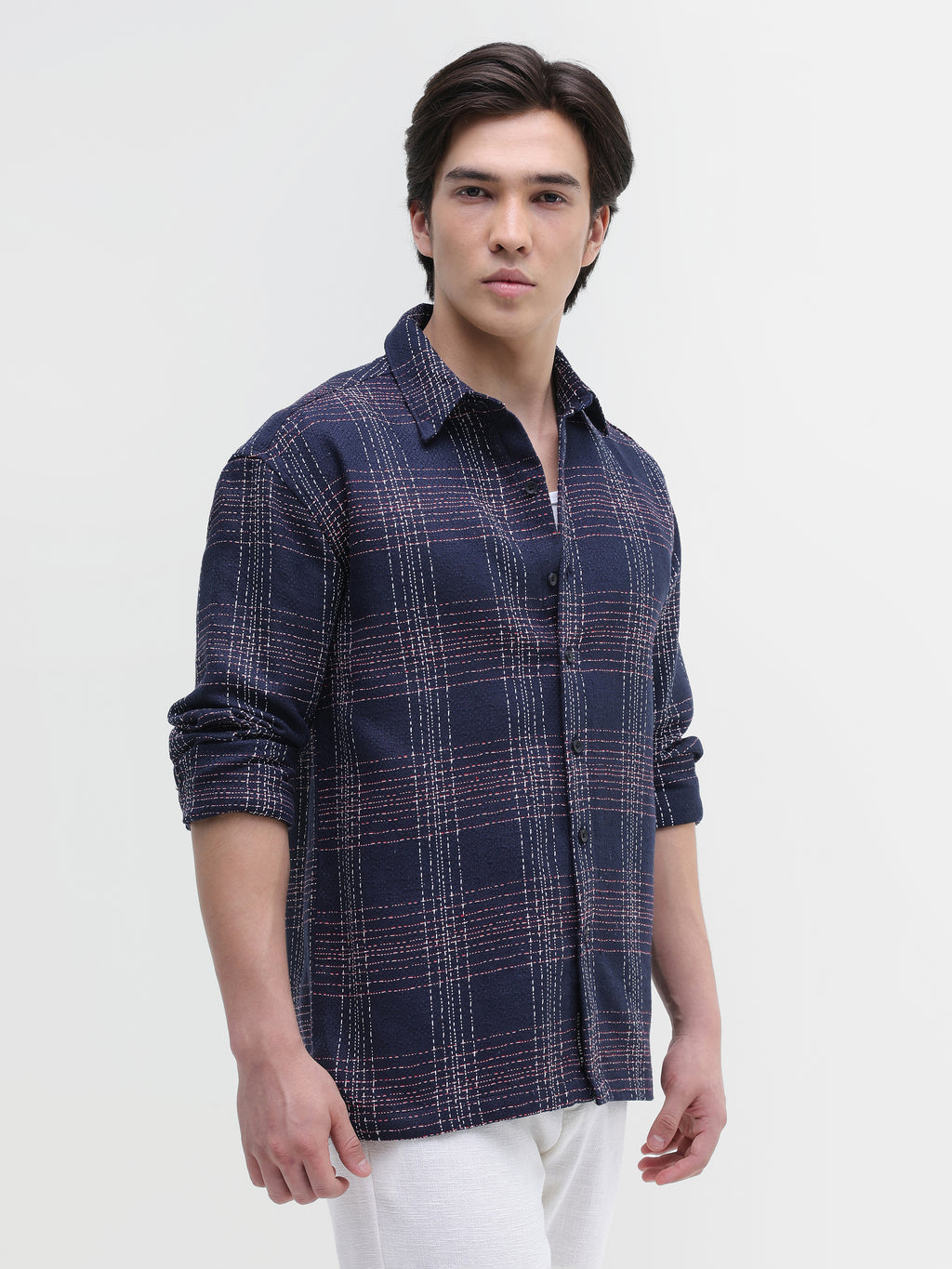 Yarn Dyed checks Regular Fit Shirt
