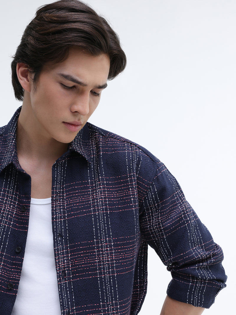 Yarn Dyed checks Regular Fit Shirt
