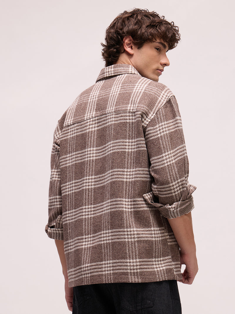 Men's Yarn Dyed Checks Relaxed Fit Shirt