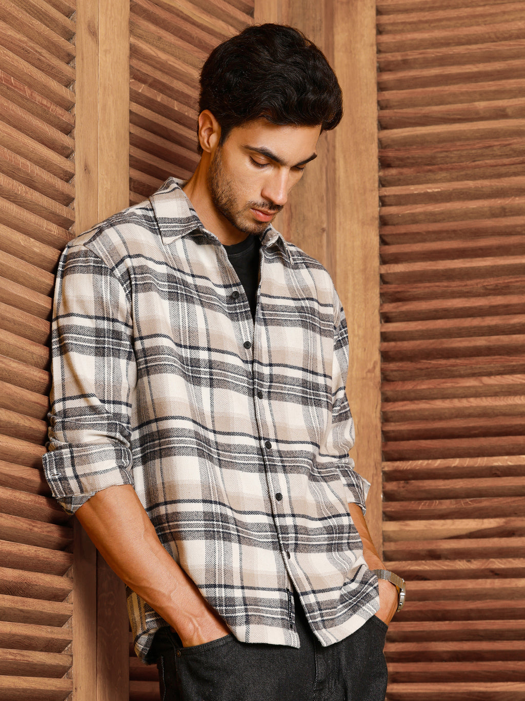 CAHOOT Men's Multicolour Checks Shirt - view 3