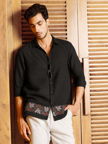 Embroidered Relaxed Fit Shirt