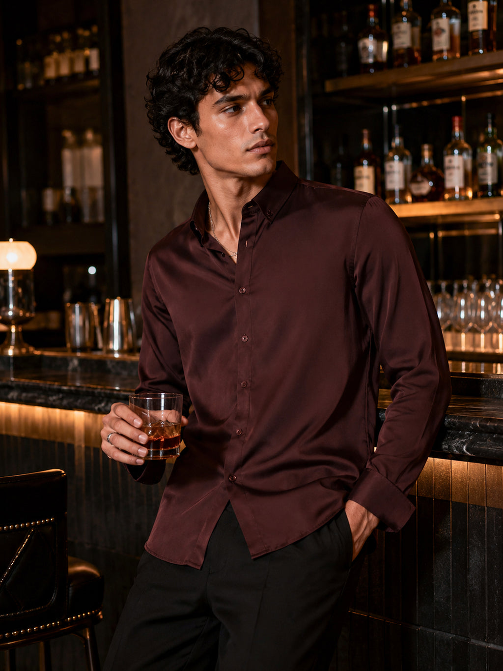 CAHOOT Men's Coffee Solid Shirt - view 1