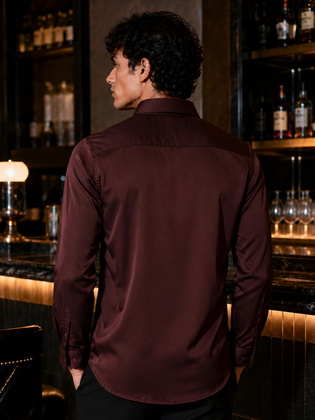 CAHOOT Men's Coffee Solid Shirt - view 3