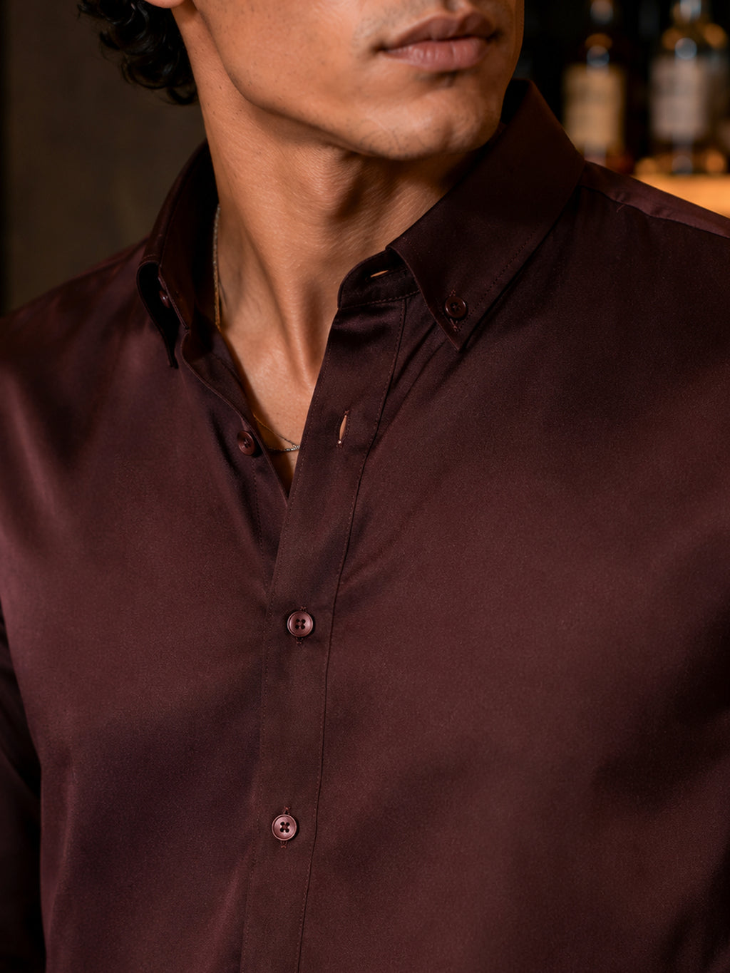 CAHOOT Men's Coffee Solid Shirt - view 5