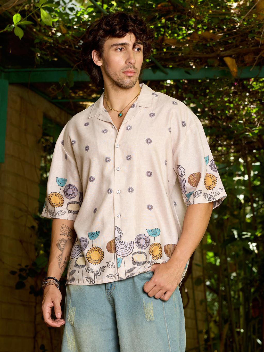 CAHOOT Men's Multicolour Printed Shirt - view 1