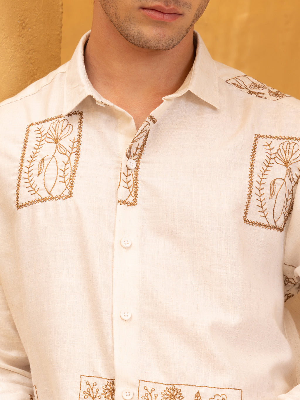 Embriodary Regular Fit Shirt