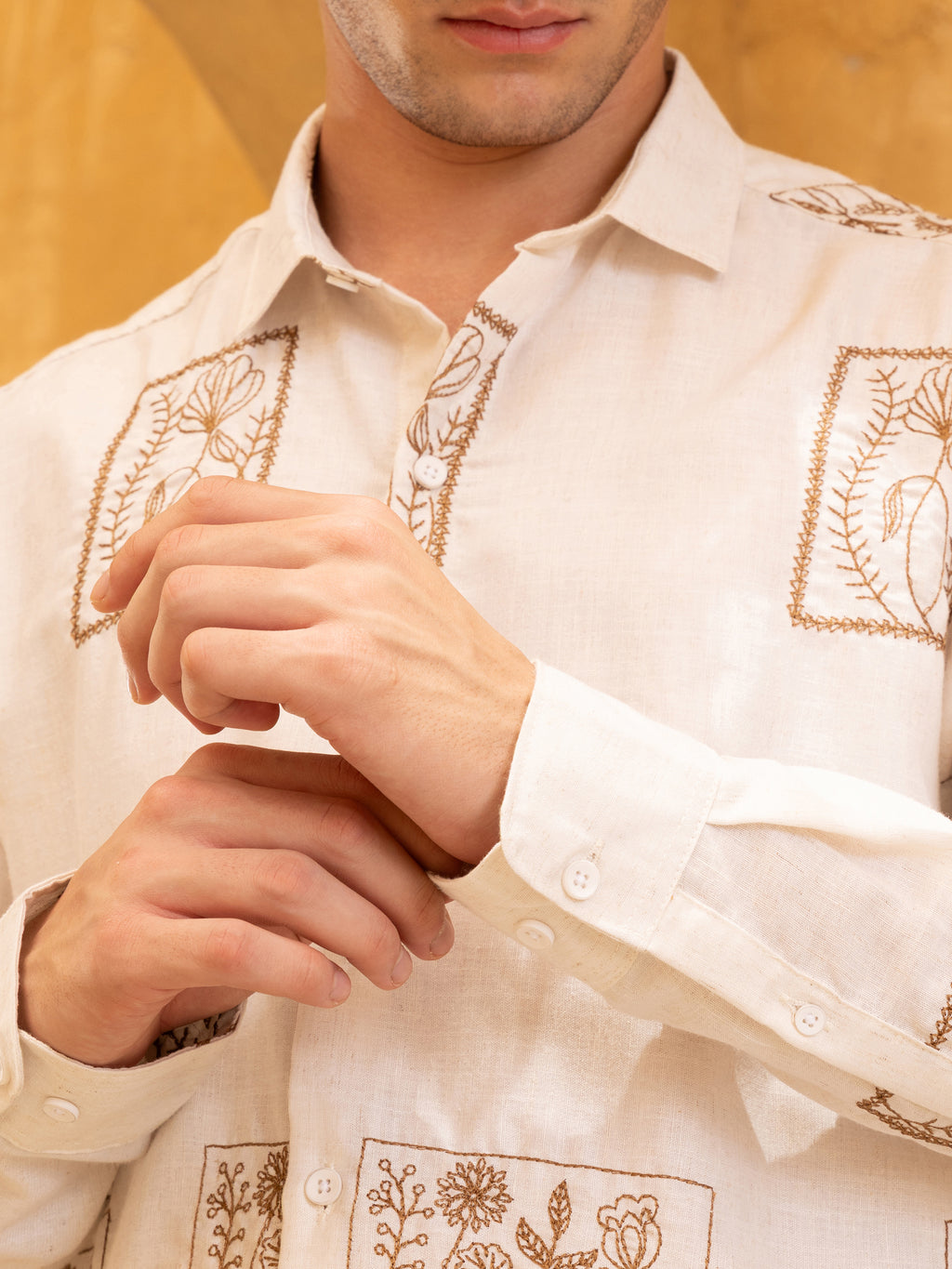 Embriodary Regular Fit Shirt