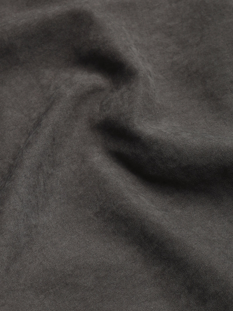 CAHOOT Grey Suede-Finish Shirt With Twin Flap Pockets - view 7