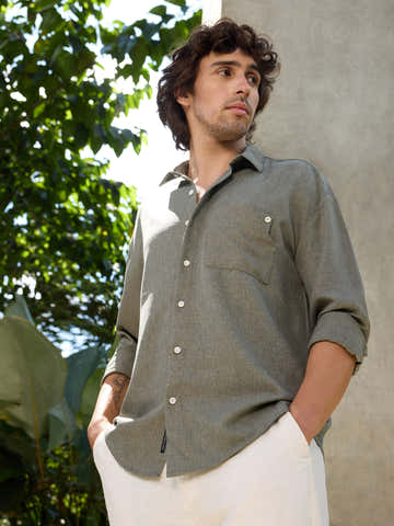 Solid Relaxed Fit Shirt