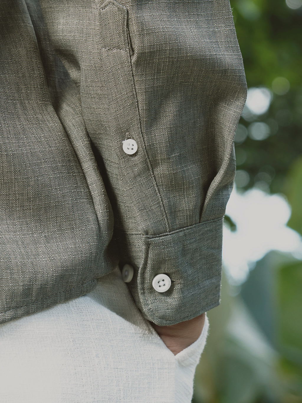 CAHOOT Men's Green Solid Shirt - view 10