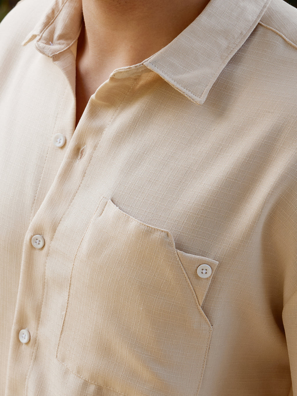 CAHOOT Men's White Solid Shirt - view 7