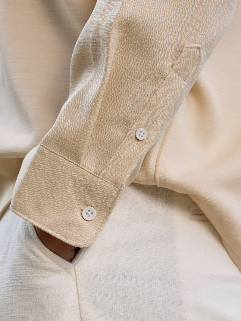 CAHOOT Men's White Solid Shirt - view 8