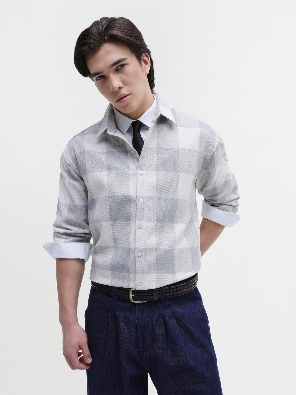 Yarn Dyed checks Relaxed Fit Shirt