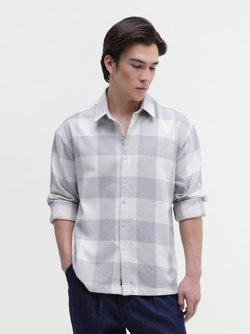 Yarn Dyed checks Relaxed Fit Shirt