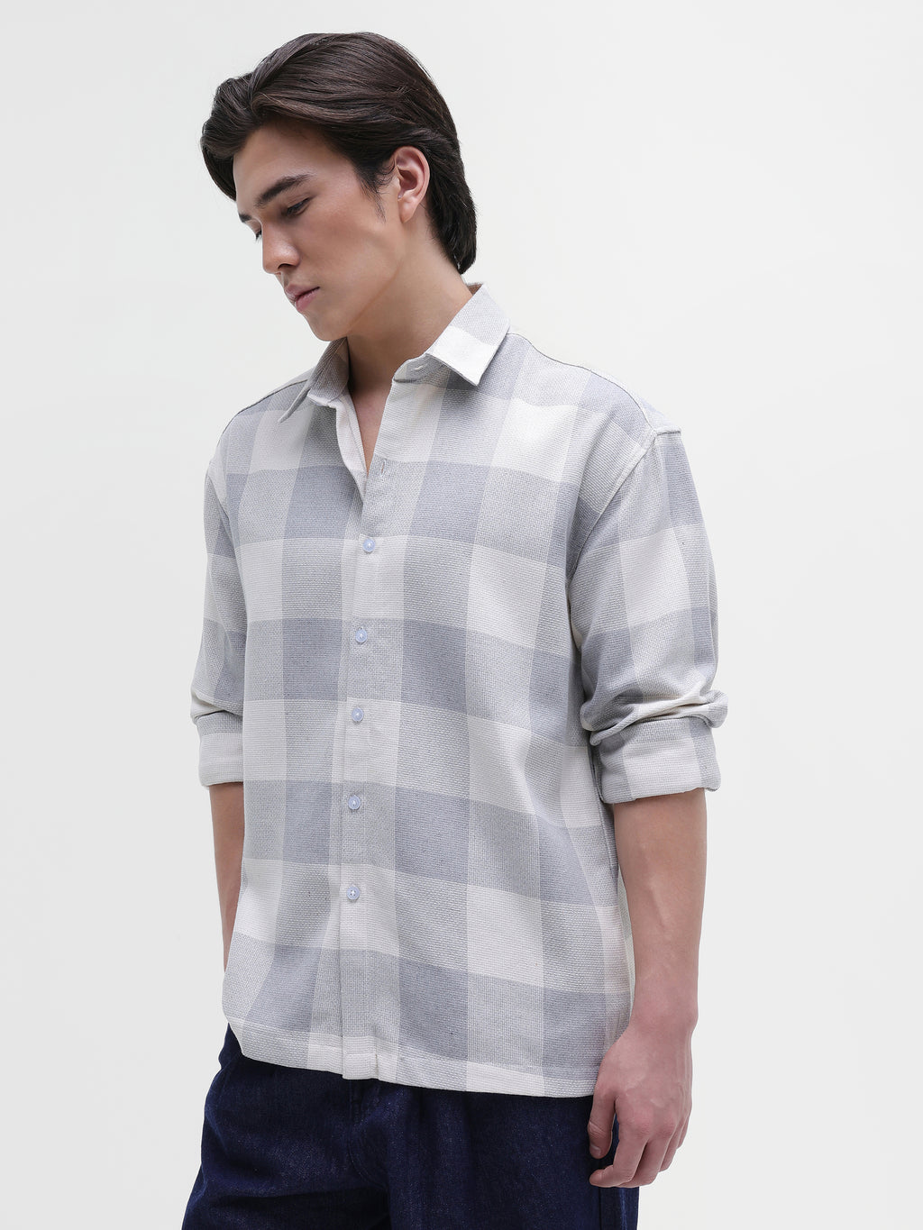 Yarn Dyed checks Relaxed Fit Shirt