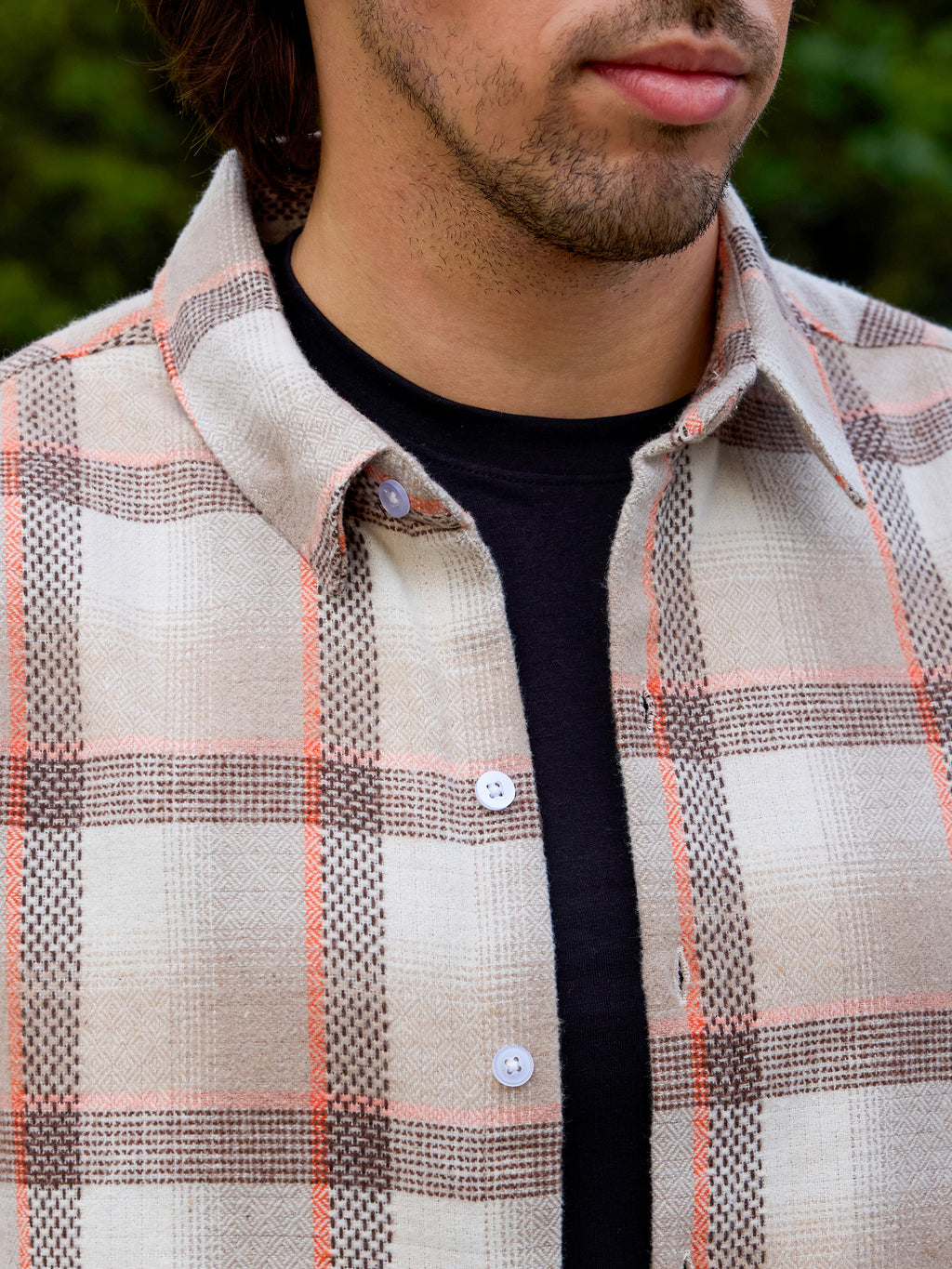 CAHOOT Men's Beige Checks Shirt - view 8