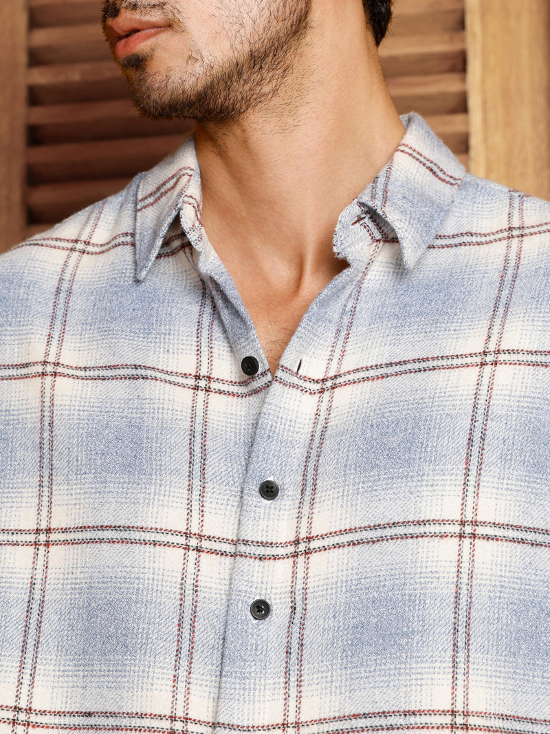 CAHOOT Men's Blue Checks Shirt - view 6