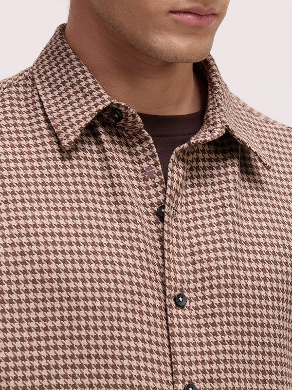 Men's Yarn Dyed Checks Oversized Fit Shirt