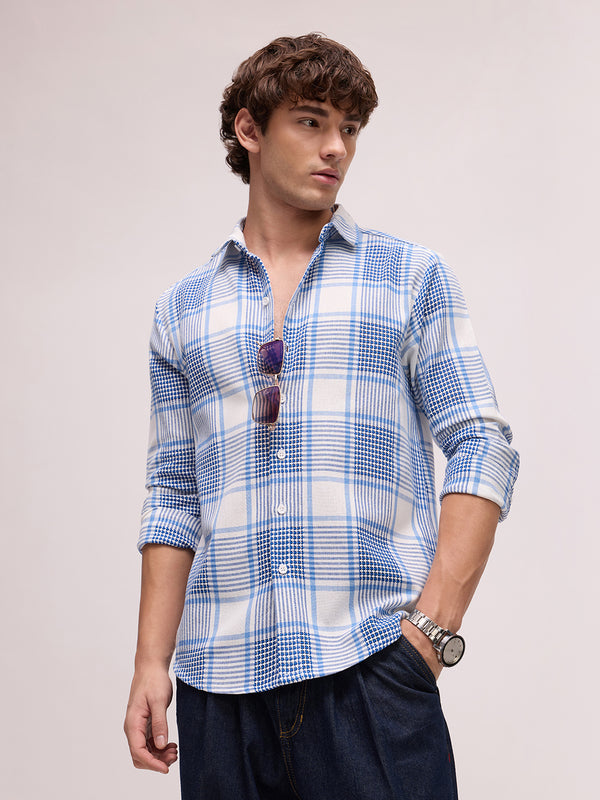 Men's Yarn Dyed Checks Regular Fit Shirt