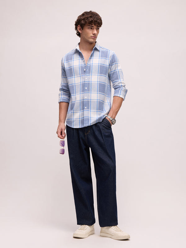 Men's Yarn Dyed Checks Regular Fit Shirt
