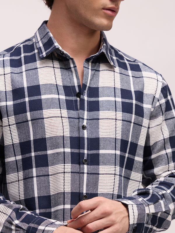 Men's Yarn Dyed Checks Regular Fit Shirt