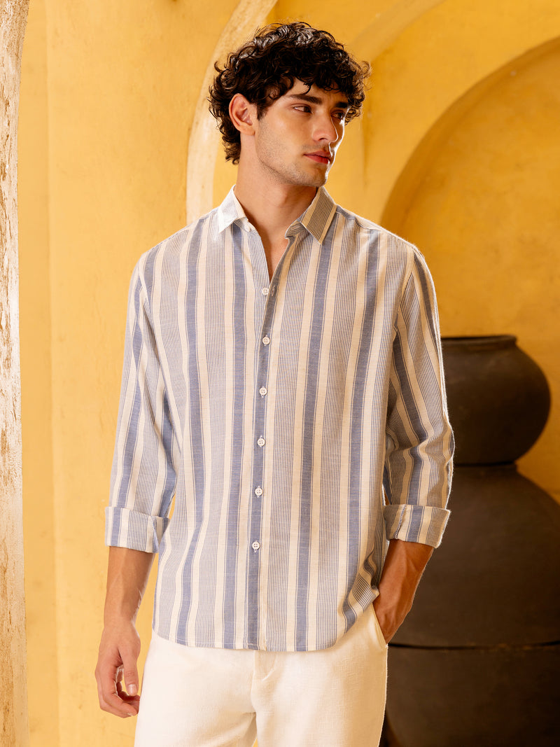Yarn Dyed Stripes Regular Fit Shirt