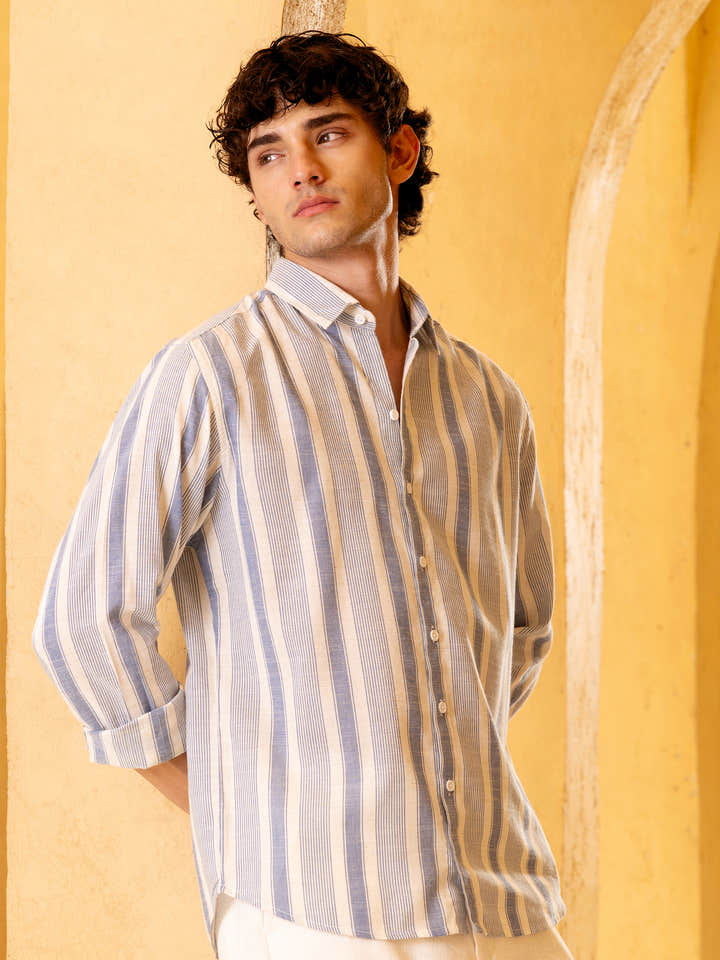 Yarn-Dyed Stripes Regular Fit Shirt