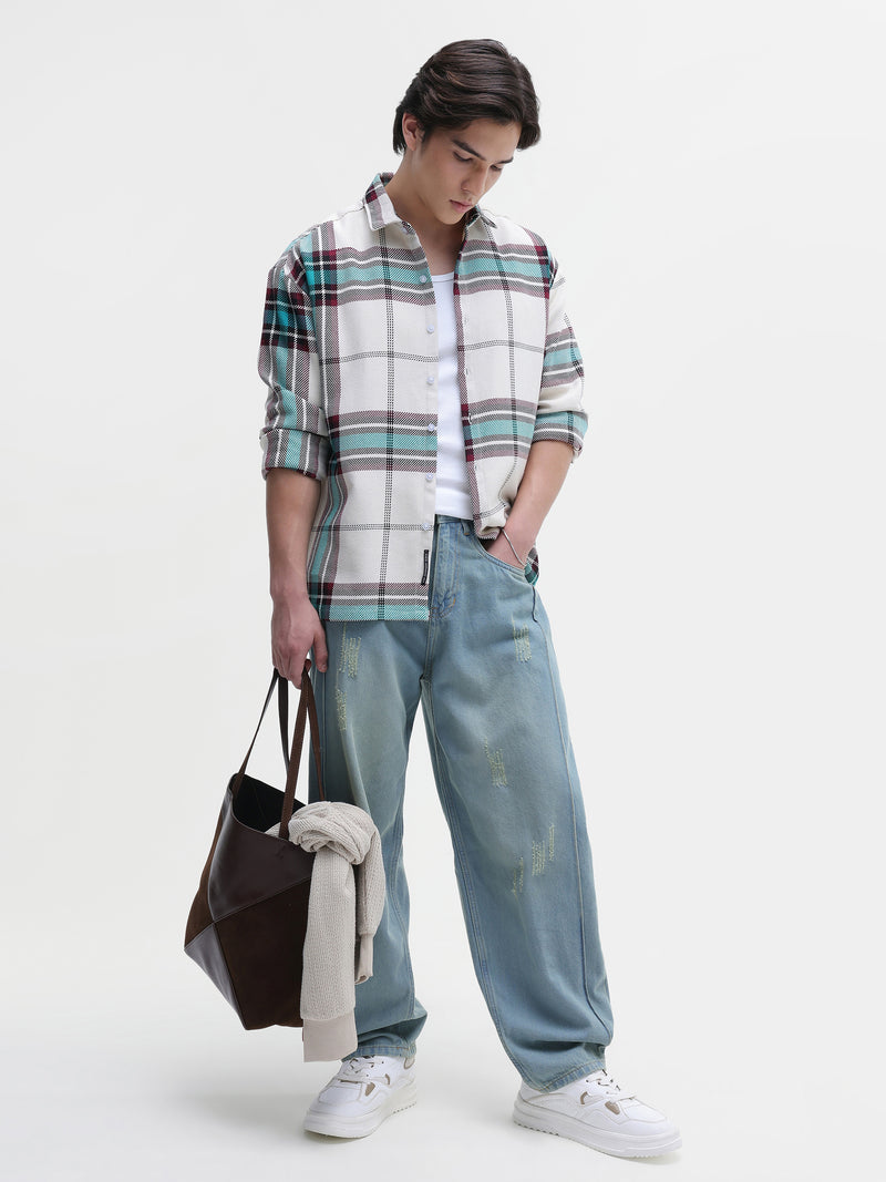 Yarn Dyed checks Regular Fit Shirt