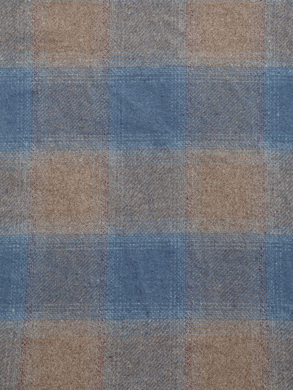 CAHOOT Men's Blue & Beige Check Flannel Oversized Fit Shirt - view 6