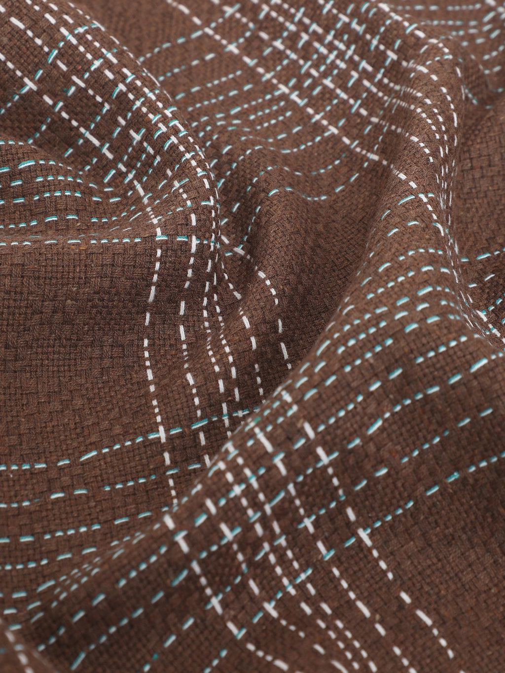 CAHOOT Men's Brown Checkered Oversized Fit Shirt - view 8