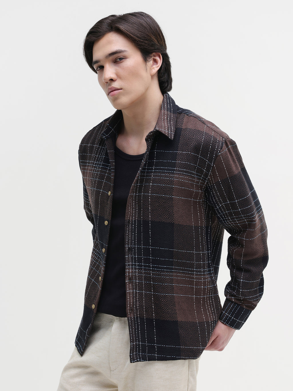 Yarn Dyed checks Regular Fit Shirt