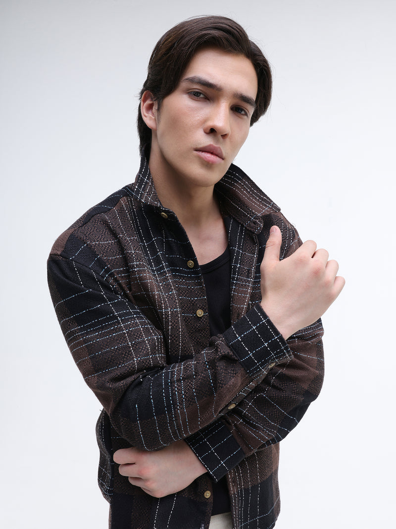 Yarn Dyed checks Regular Fit Shirt