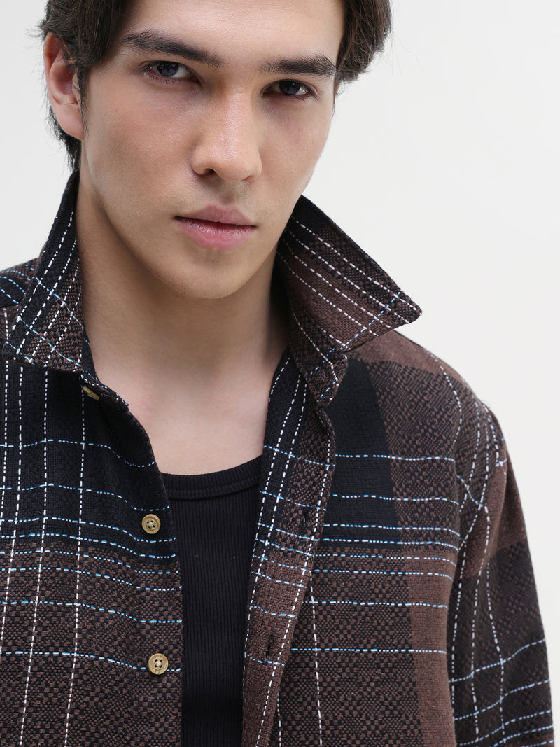 Yarn Dyed checks Regular Fit Shirt