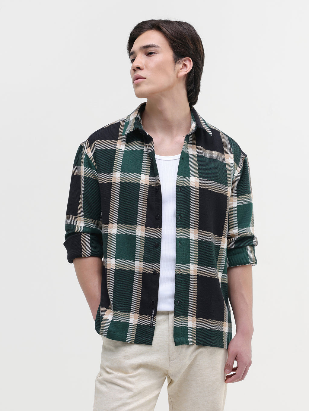 Yarn Dyed checks Relaxed Fit Shirt