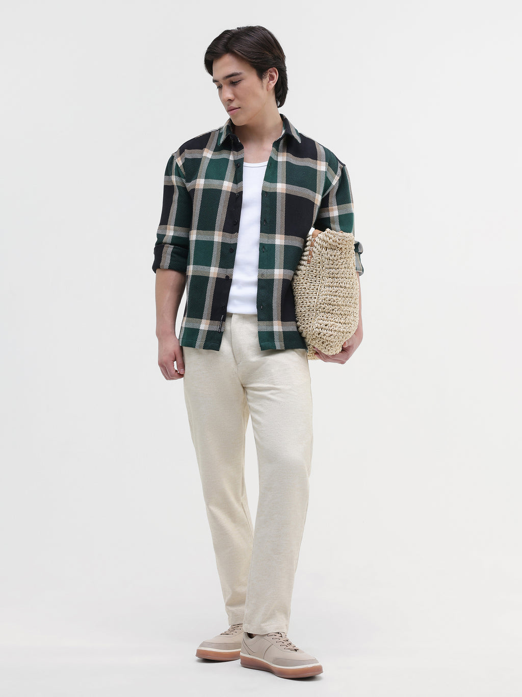 Yarn Dyed checks Relaxed Fit Shirt