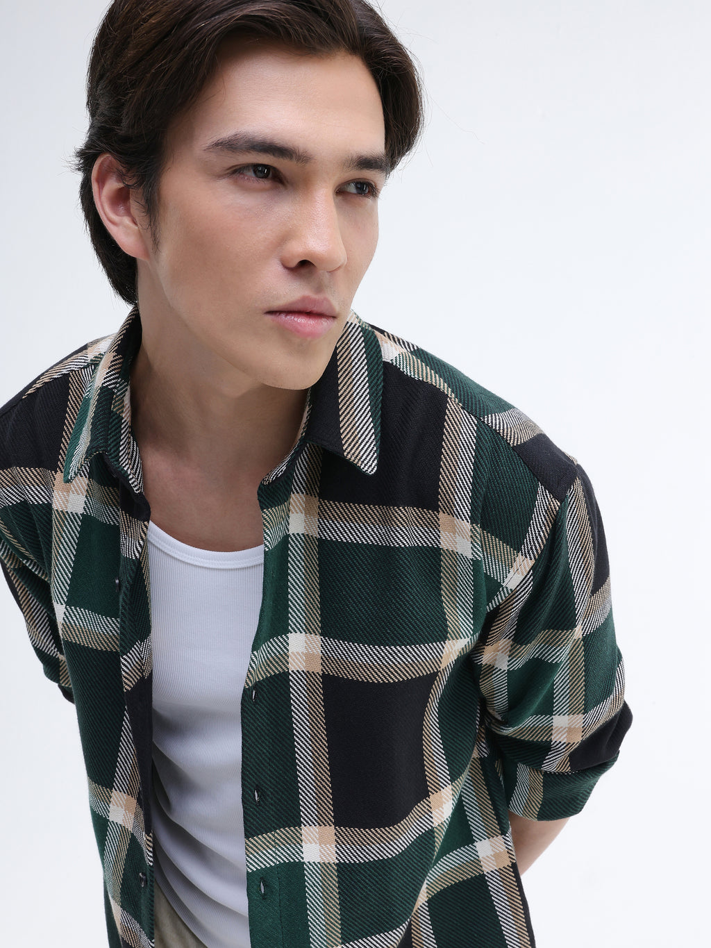 Yarn Dyed checks Relaxed Fit Shirt