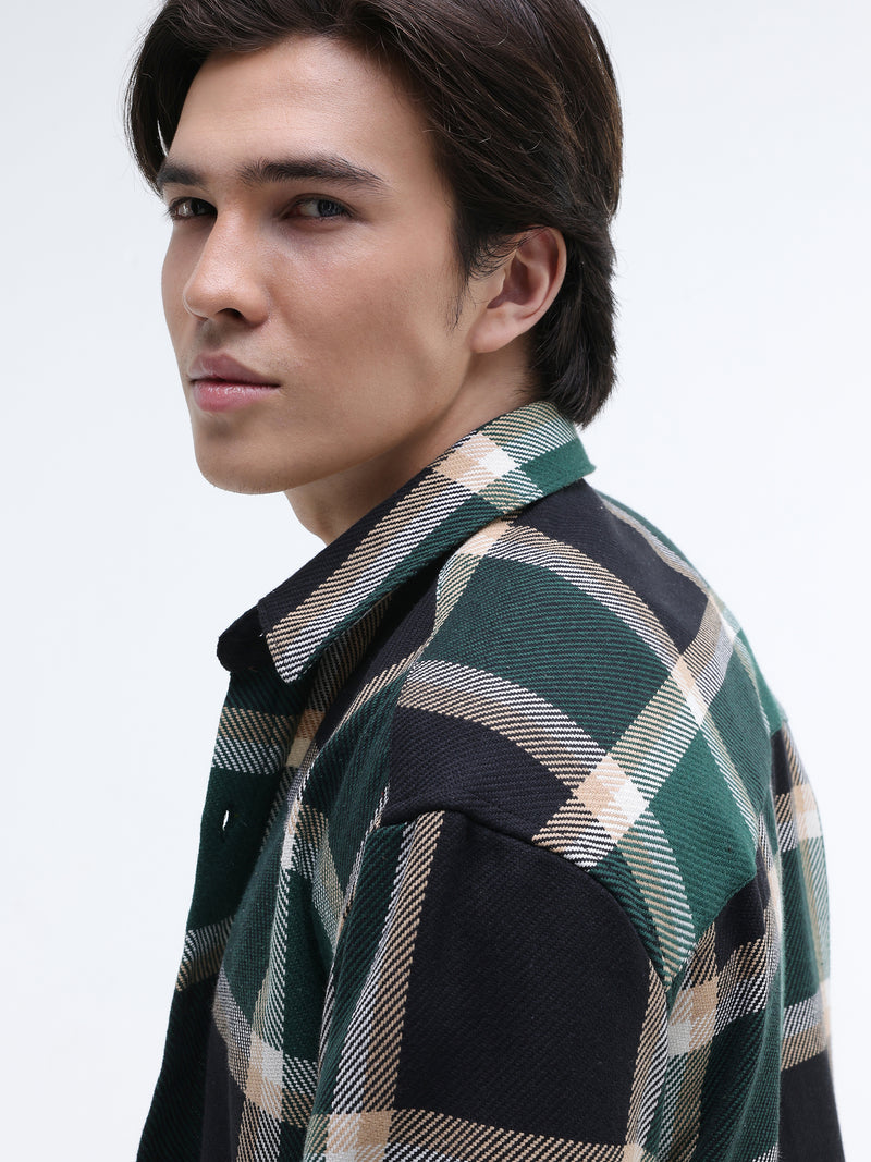 Yarn Dyed checks Relaxed Fit Shirt