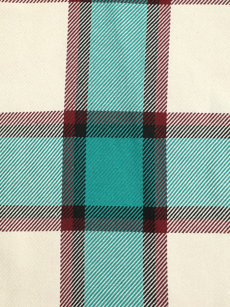 CAHOOT Turquoise Yarn-Dyed Checked Oversized Fit Shirt - view 8