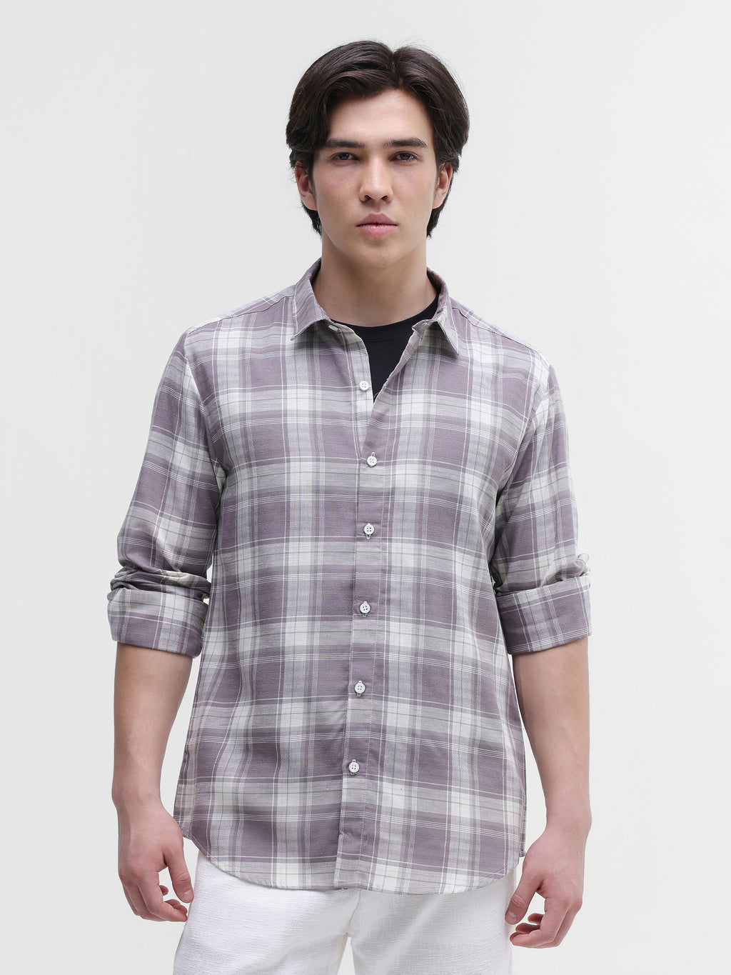 Yarn Dyed checks Regular Fit Shirt