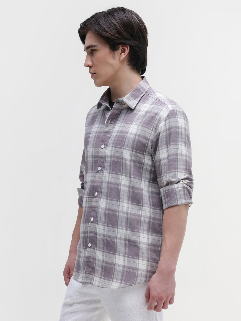 Yarn Dyed checks Regular Fit Shirt
