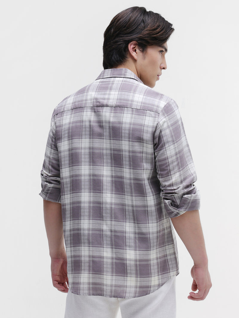 Yarn Dyed checks Regular Fit Shirt